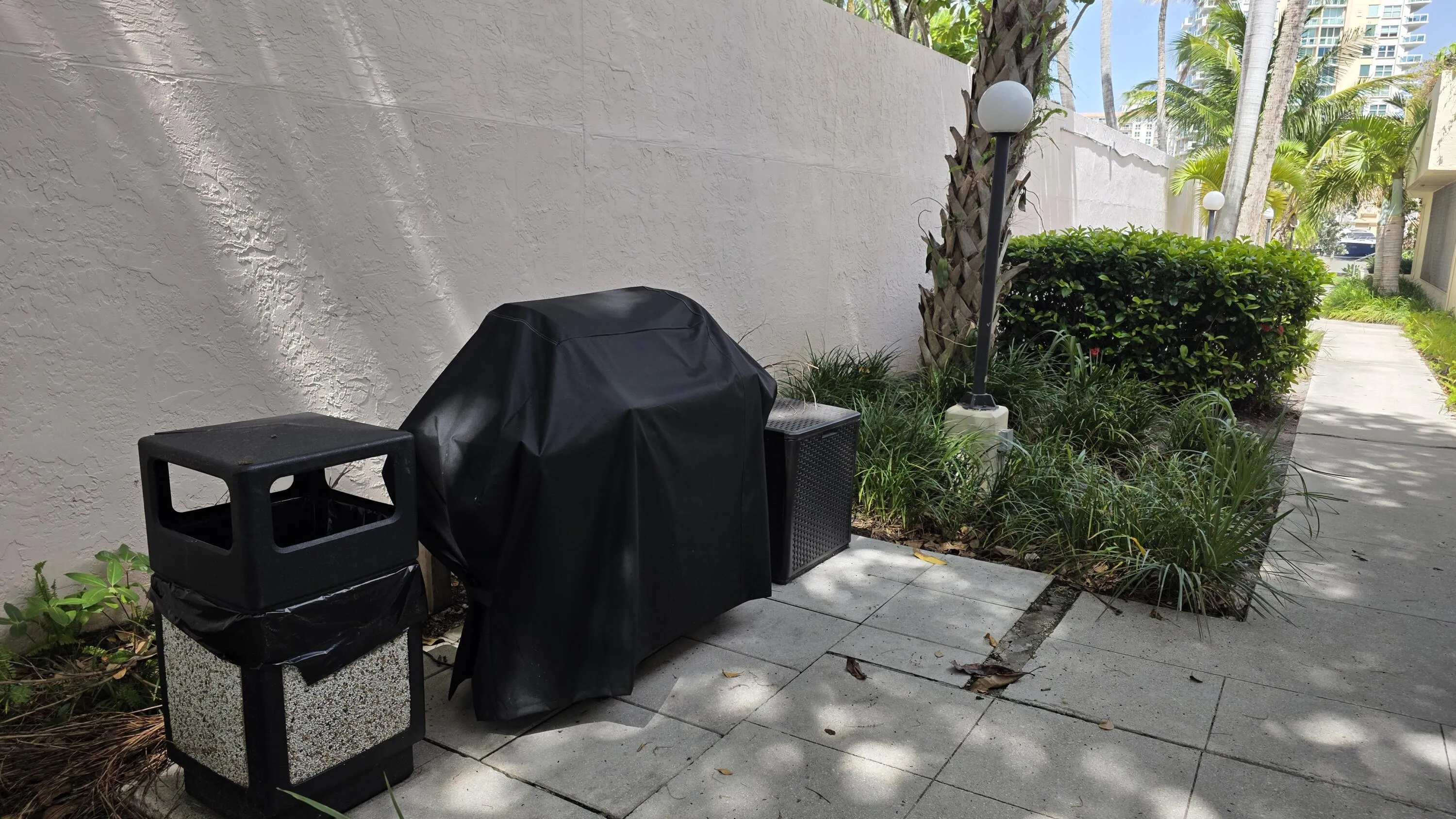 located on north side of building
