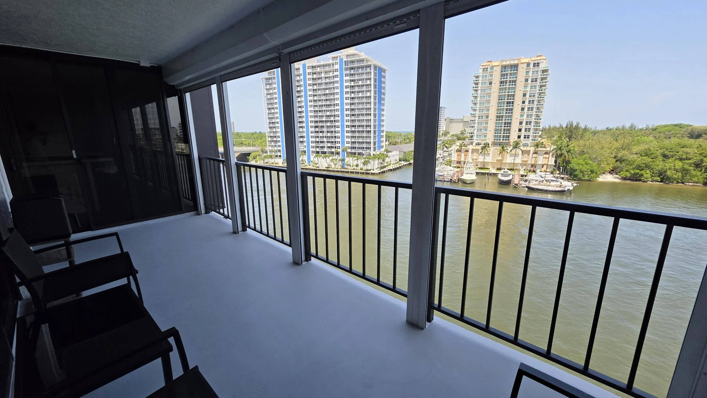private patio looking northeast
