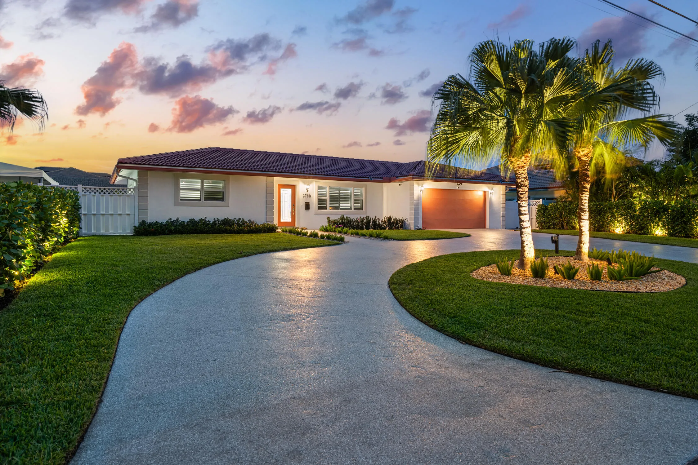 Front Exterior at Twilight