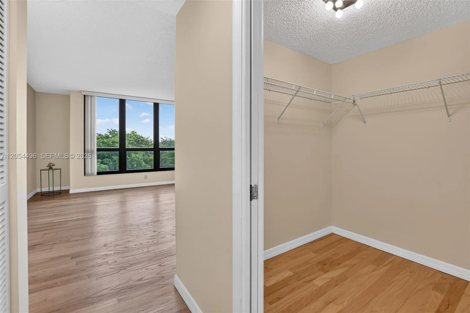 Walk-in closet master bedroom