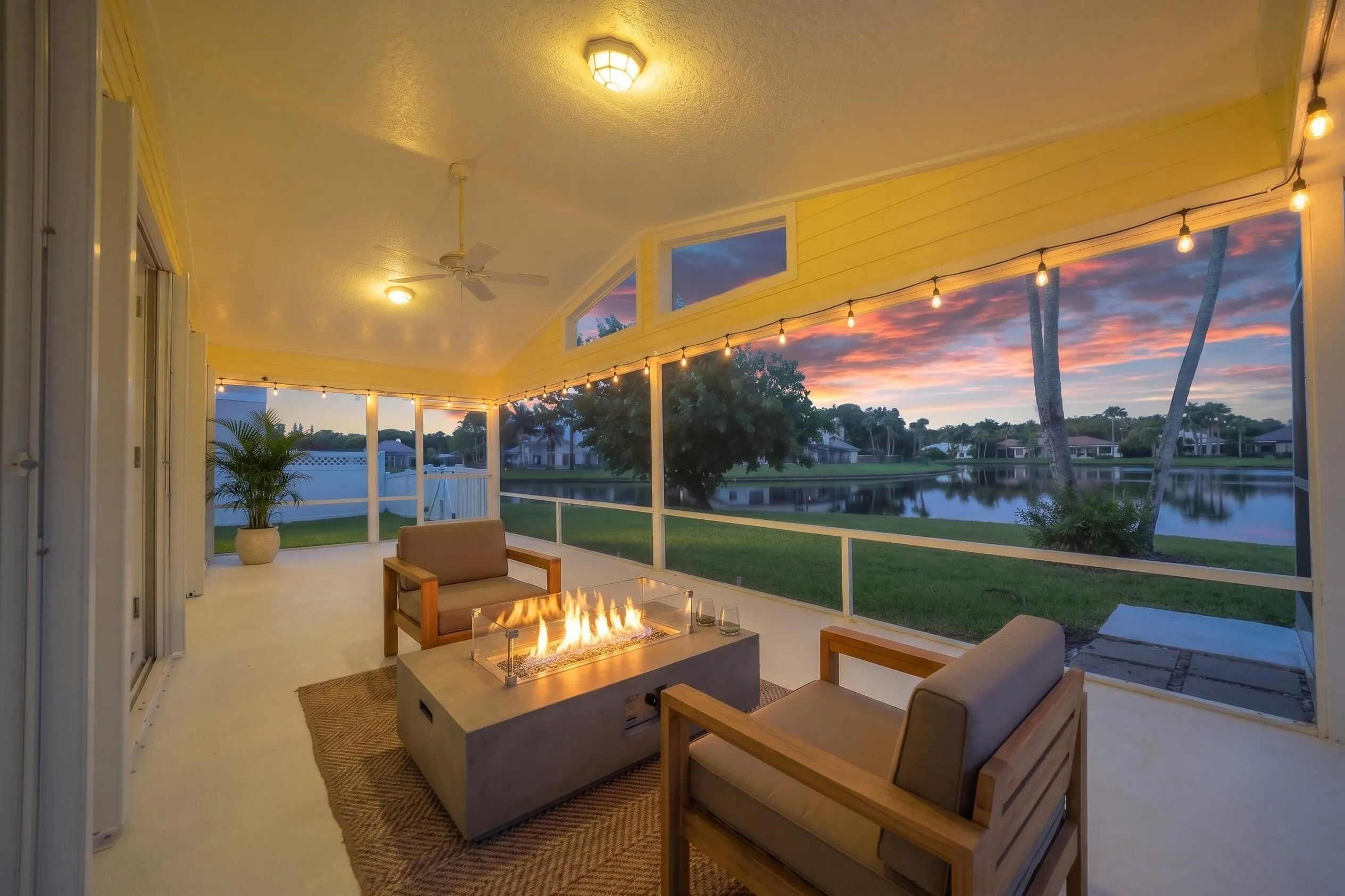 Patio Twilight Staged