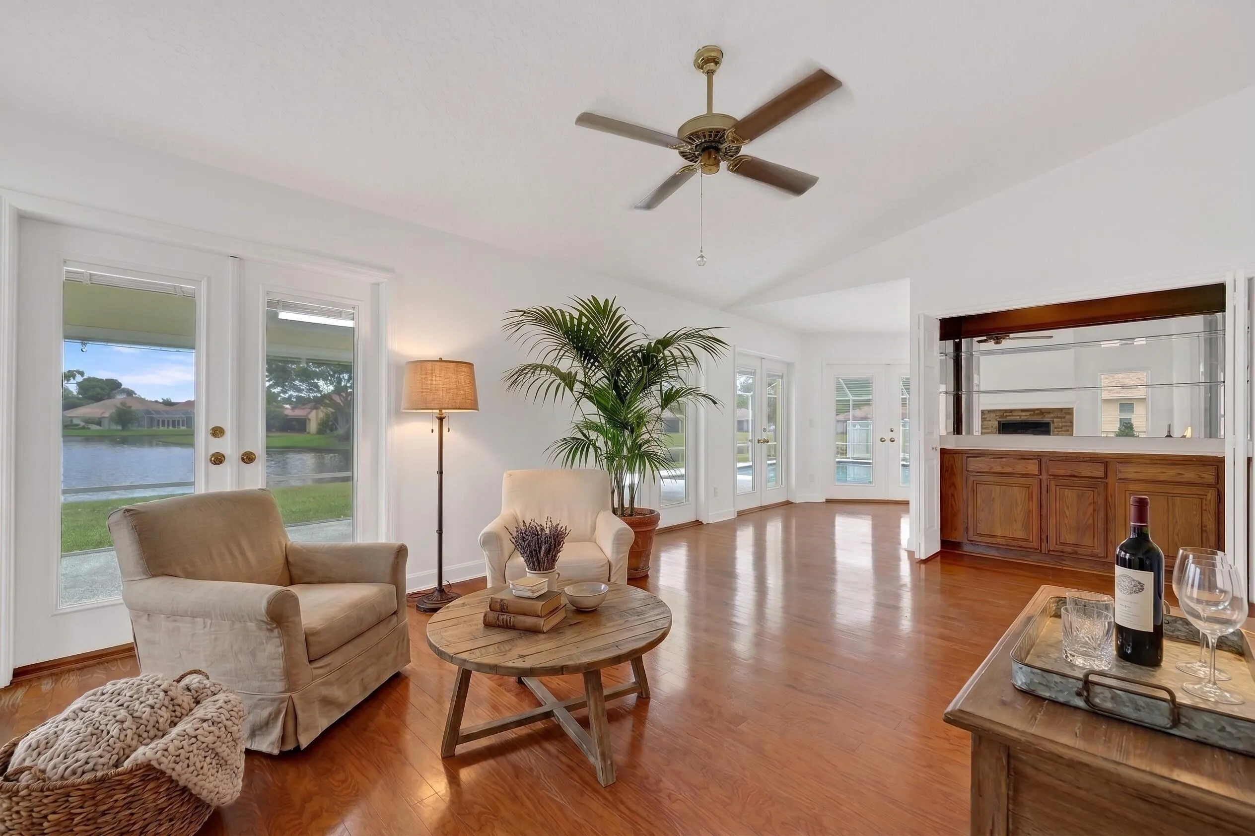 Family Room to Wet Bar