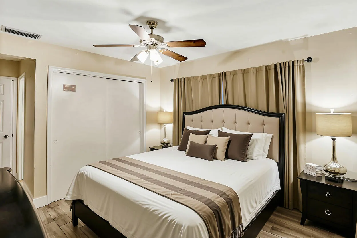 updated primary bed