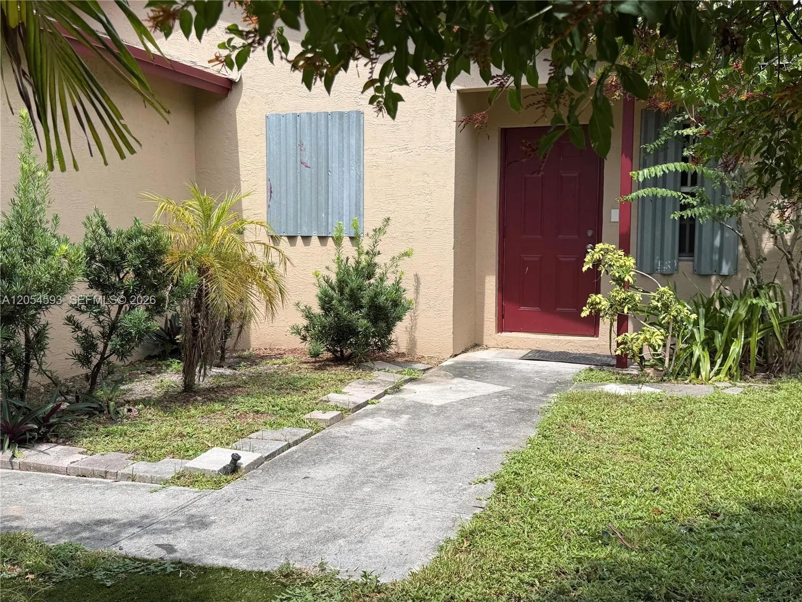 Front walk-way