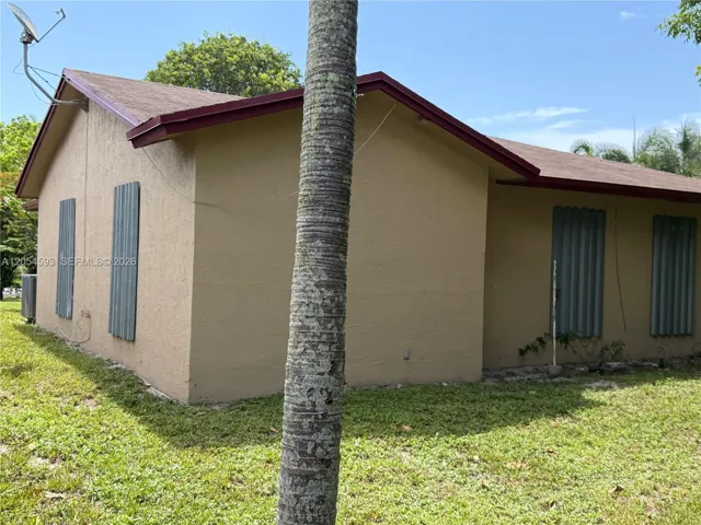 Rear of structure