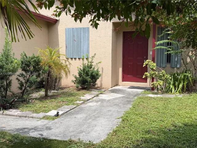 Front walk-way