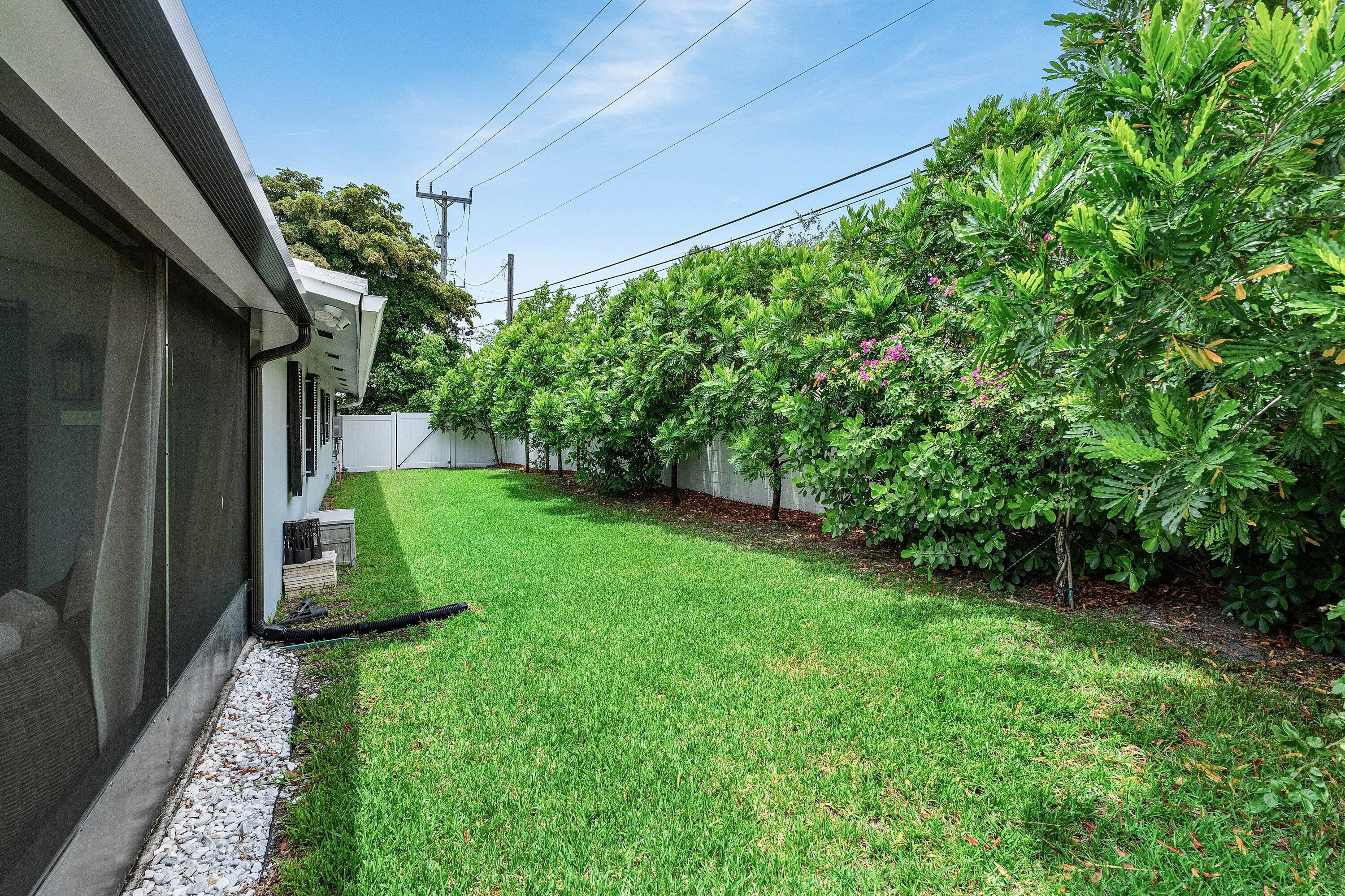 Large side yard