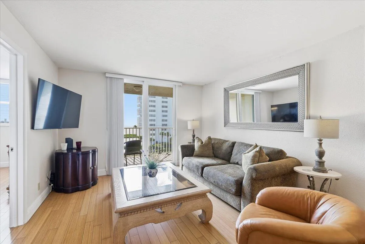 Living room with balcony