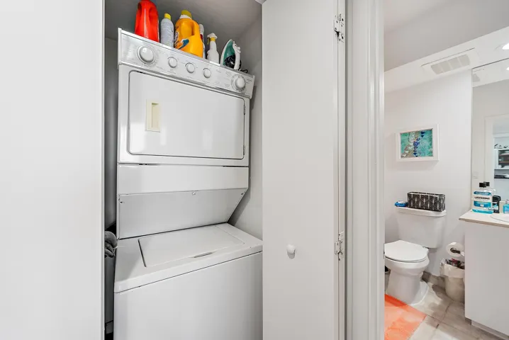 Near the bedroom and bathroom