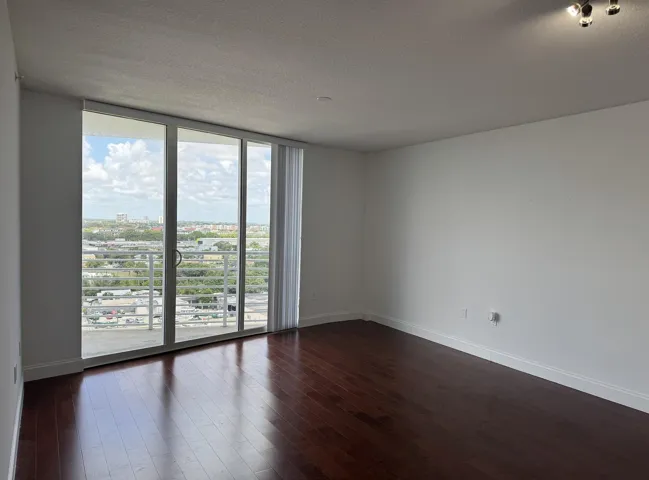 Unfurnished and spacious.