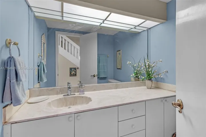 Downstairs half bath