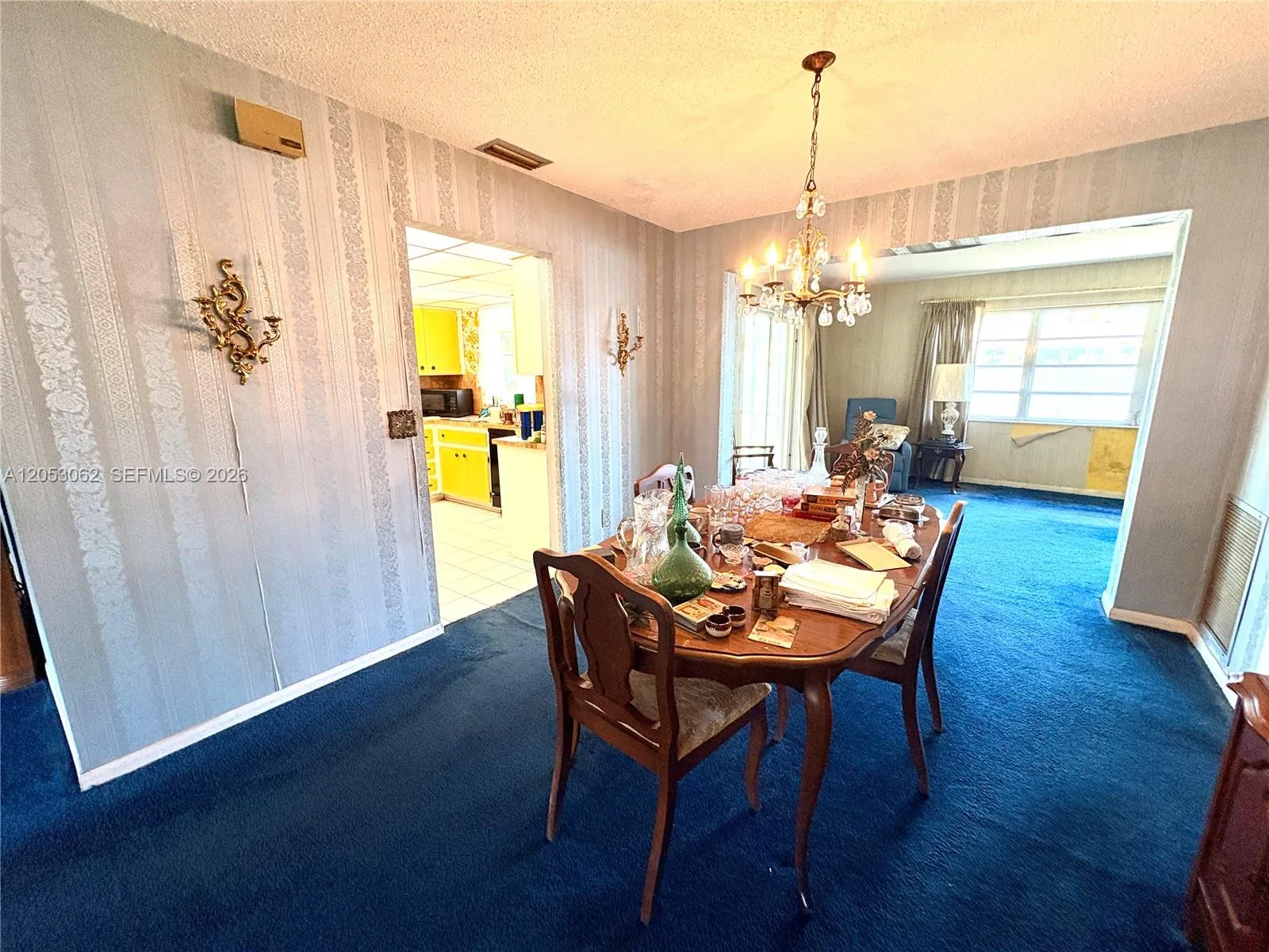 Dining room conveniently located at the center of the home