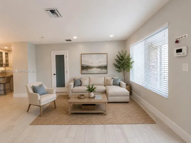 Virtually staged Living room