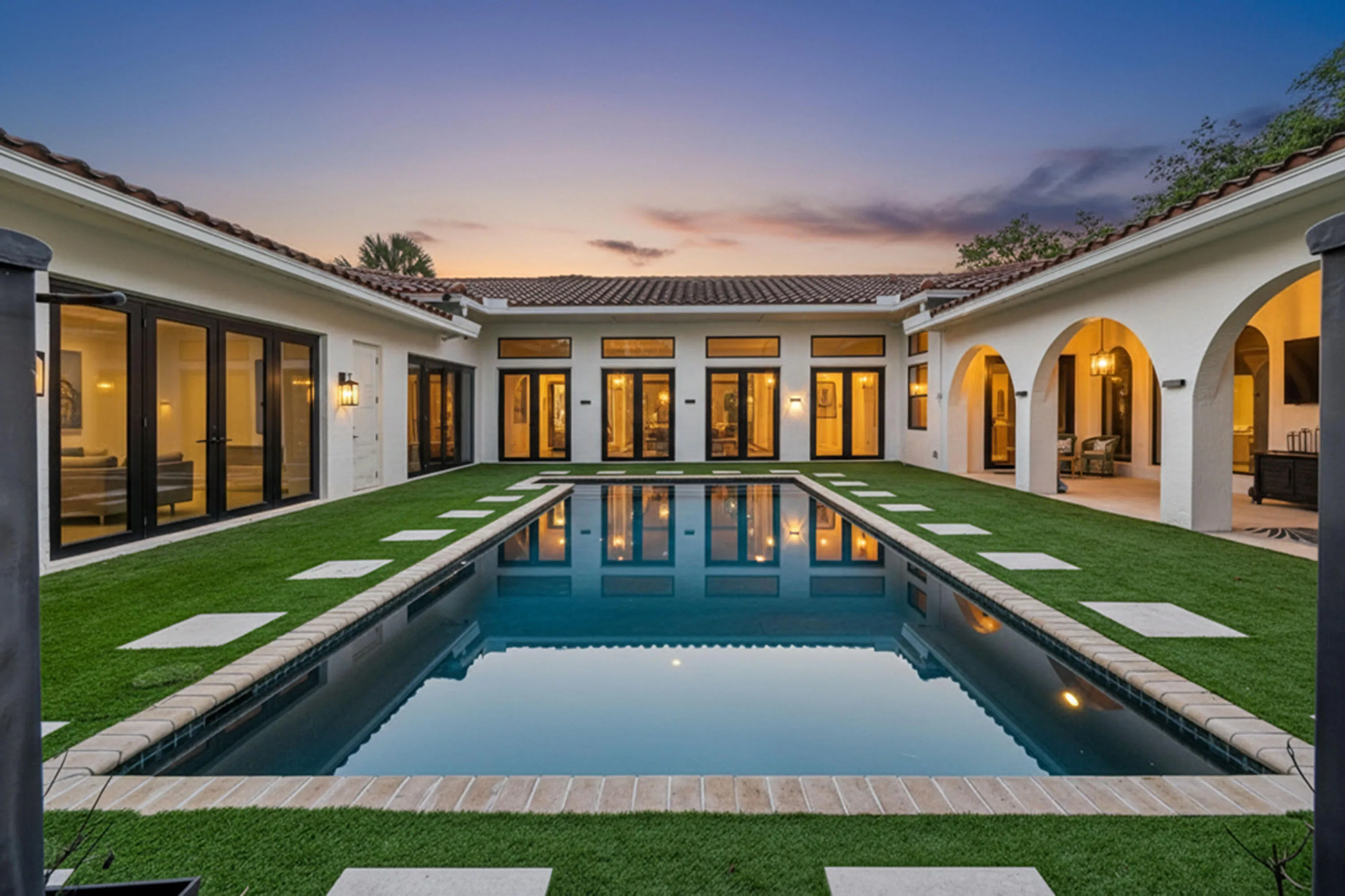 Pool and Courtyard Area