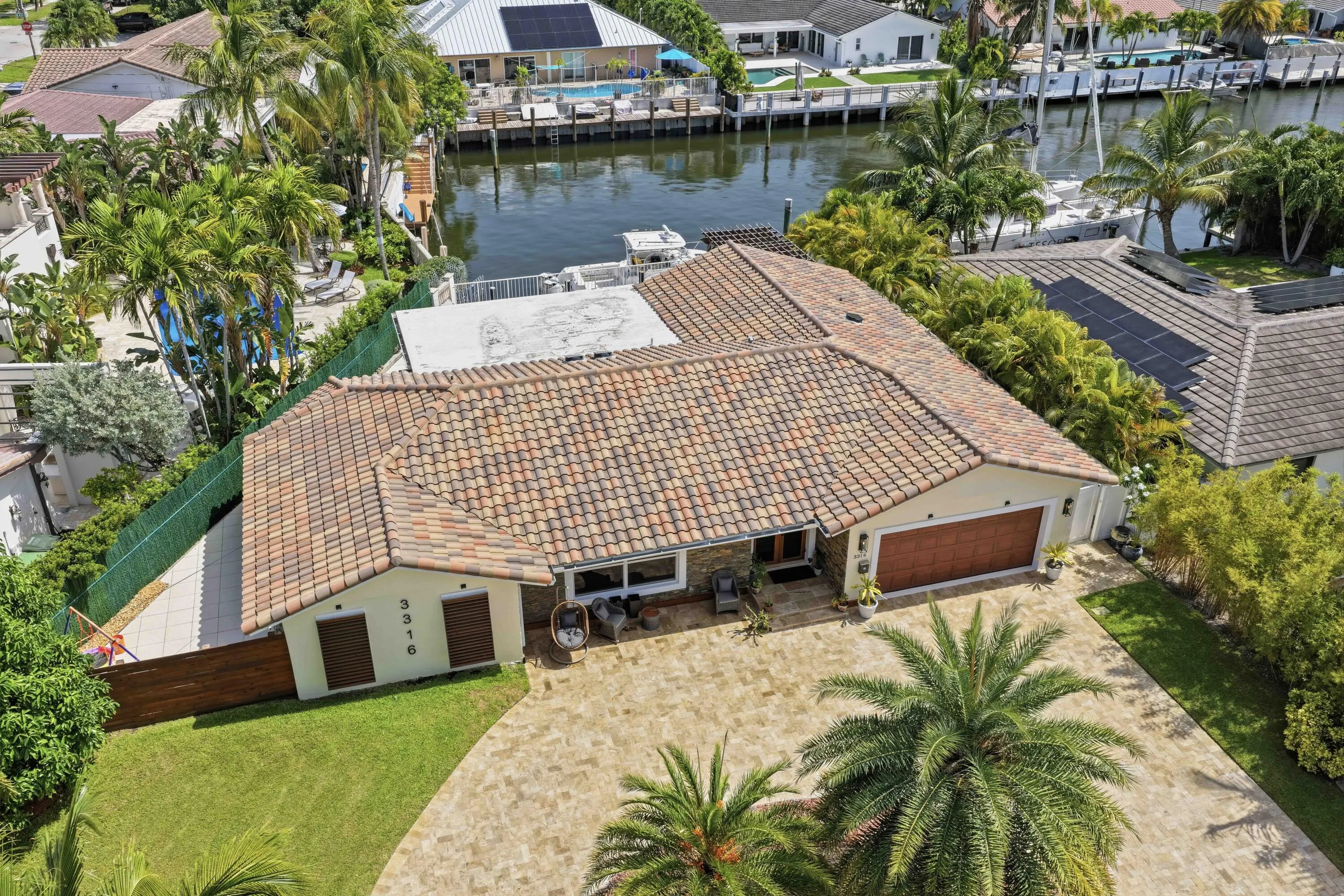 INCREDIBLE Updated Waterfront Home. Dock, pool, new roof, marble MORE
