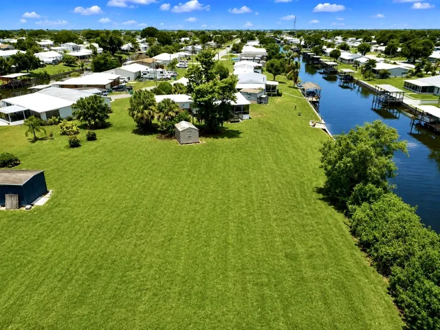 Aerial Looking at Backyard