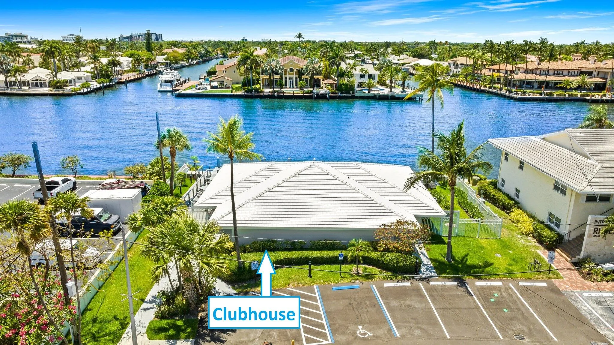 Parking spots at clubhouse