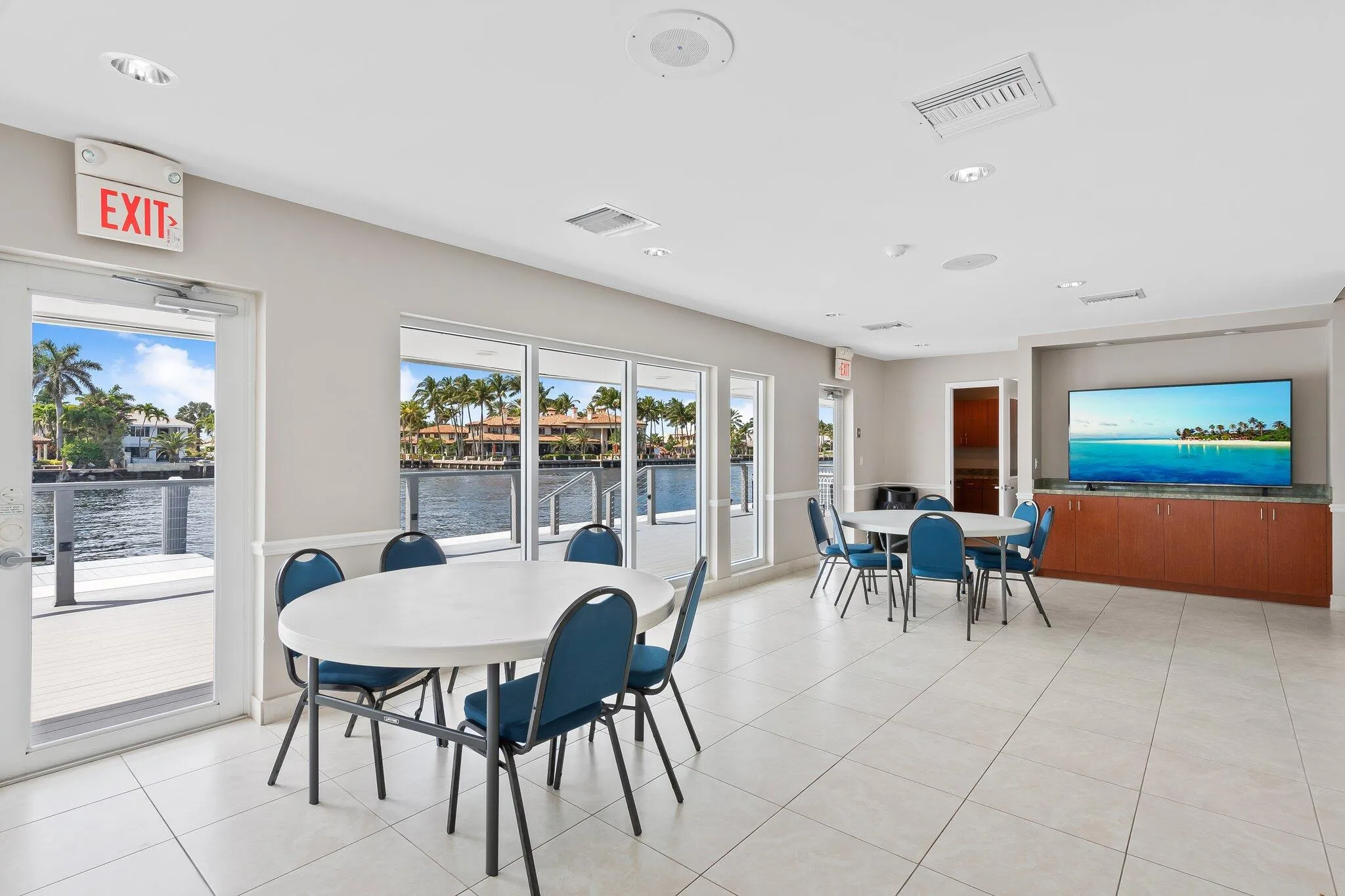 Inside clubhouse