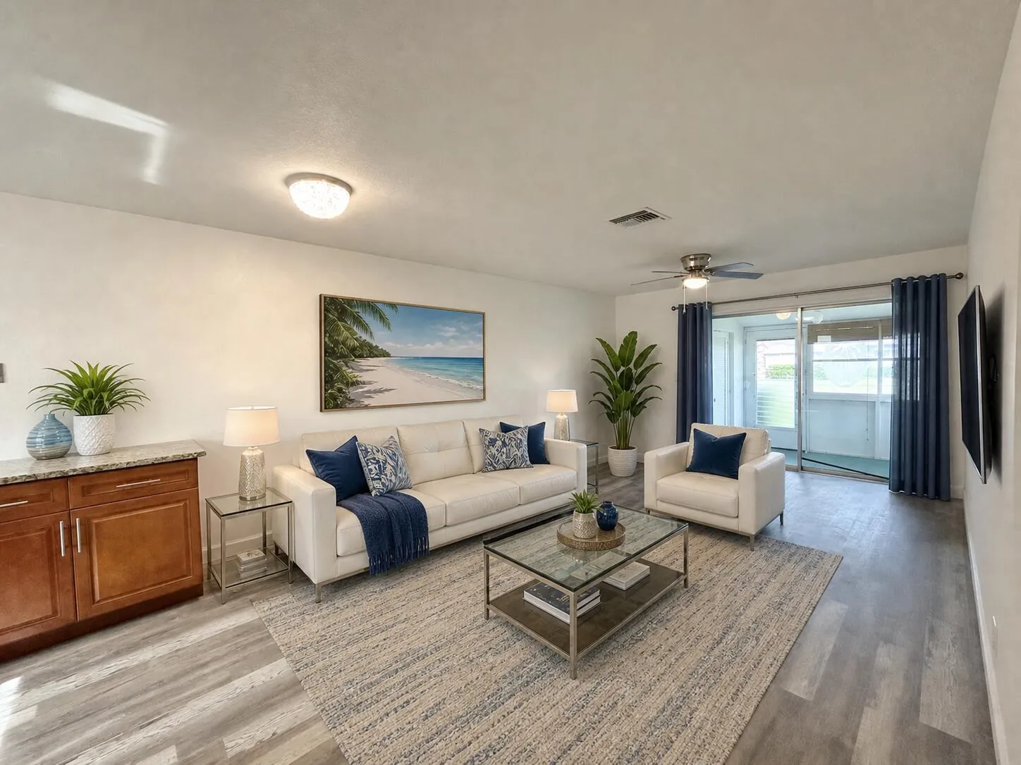 VIRTUALLY STAGED LIVING ROOM