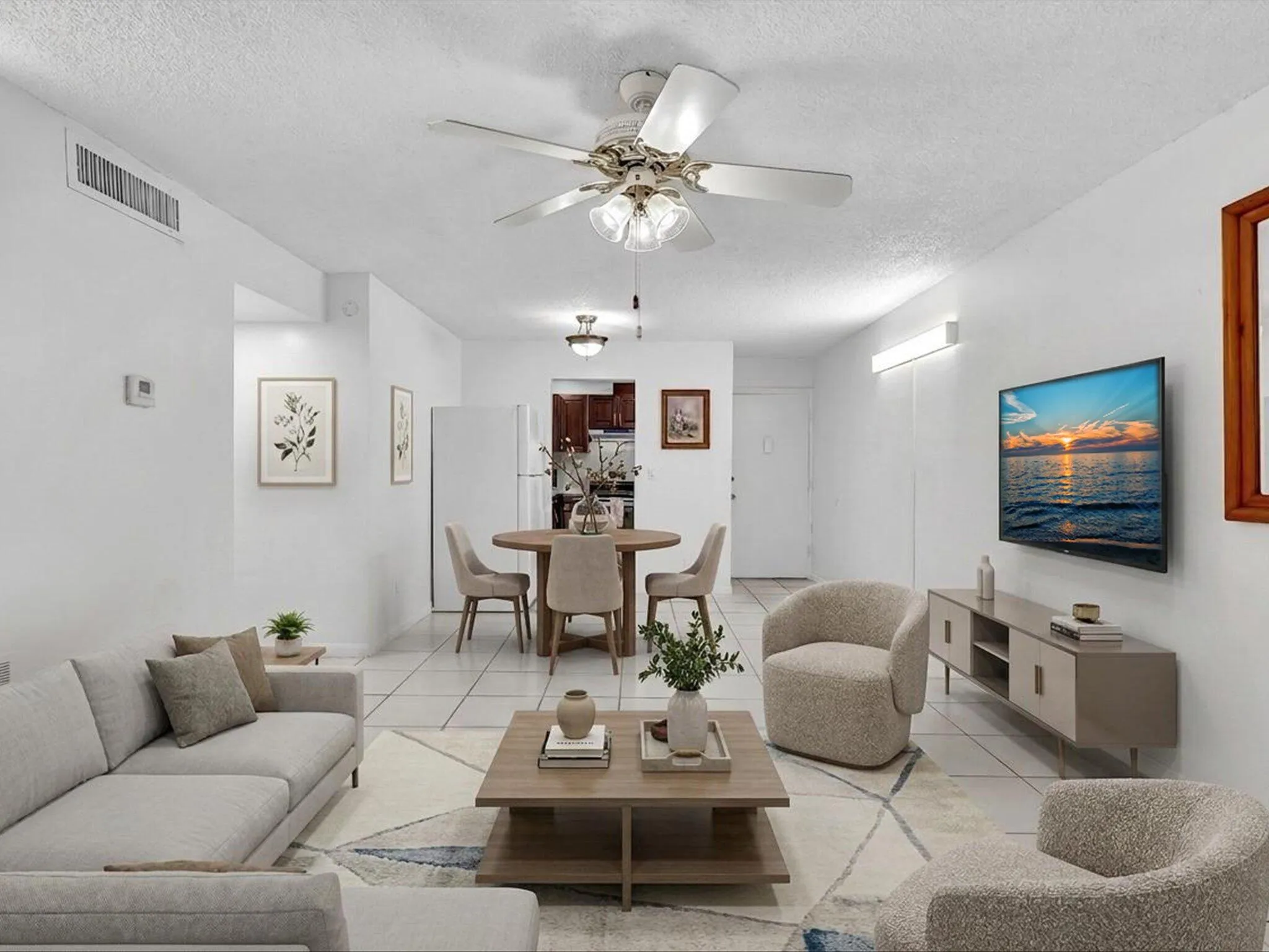 Virtually Staged Living room