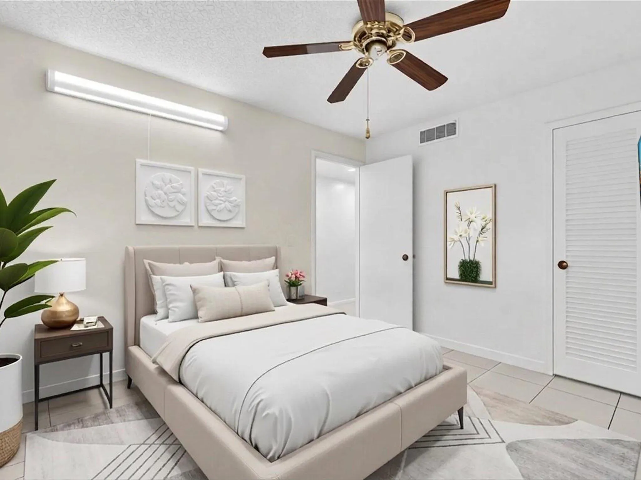 Virtually Staged Bedroom