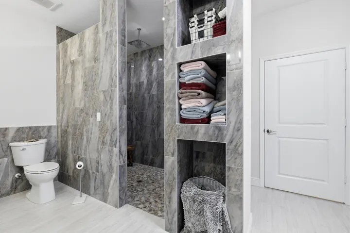 Large walk in shower