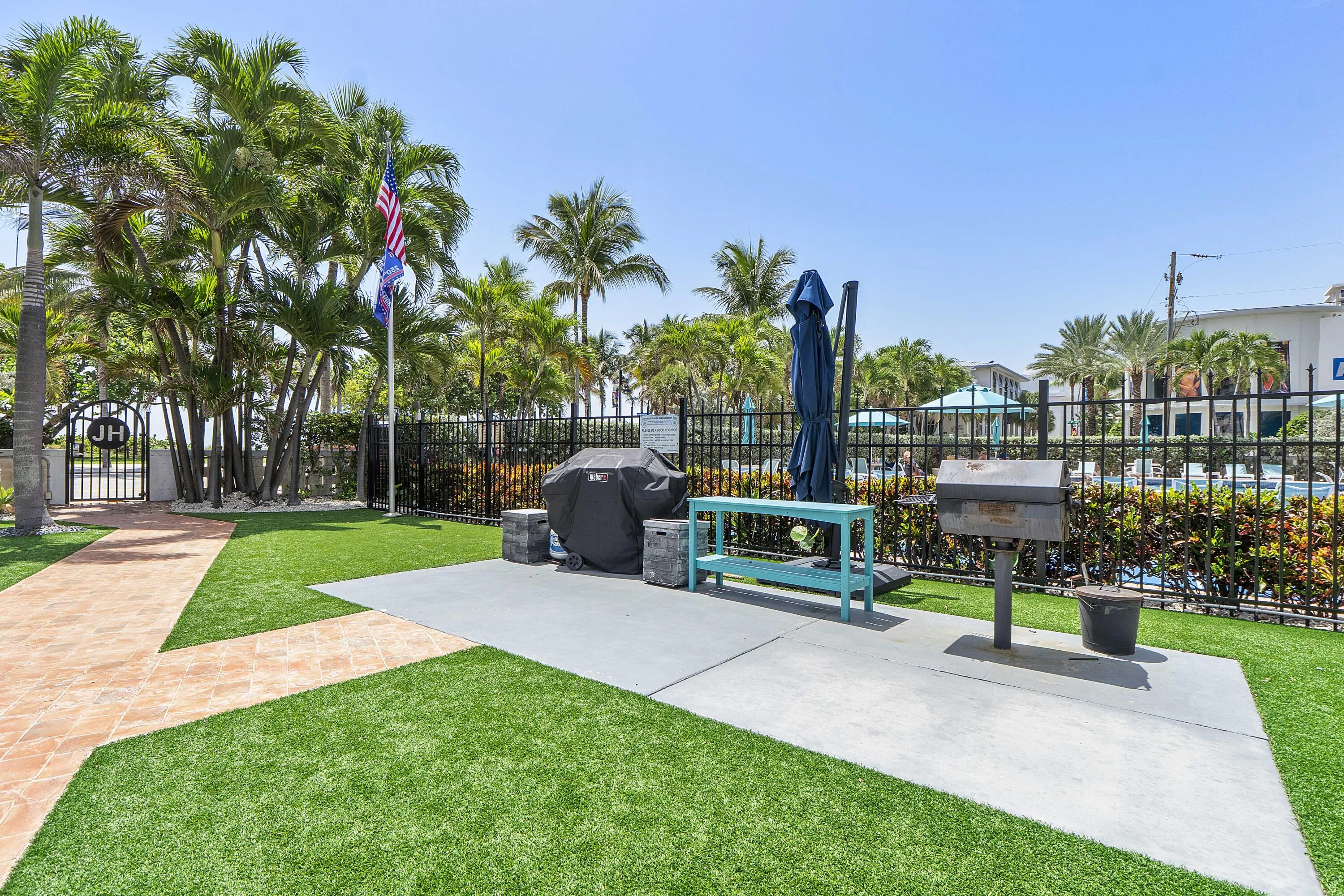 BBQ area for guests