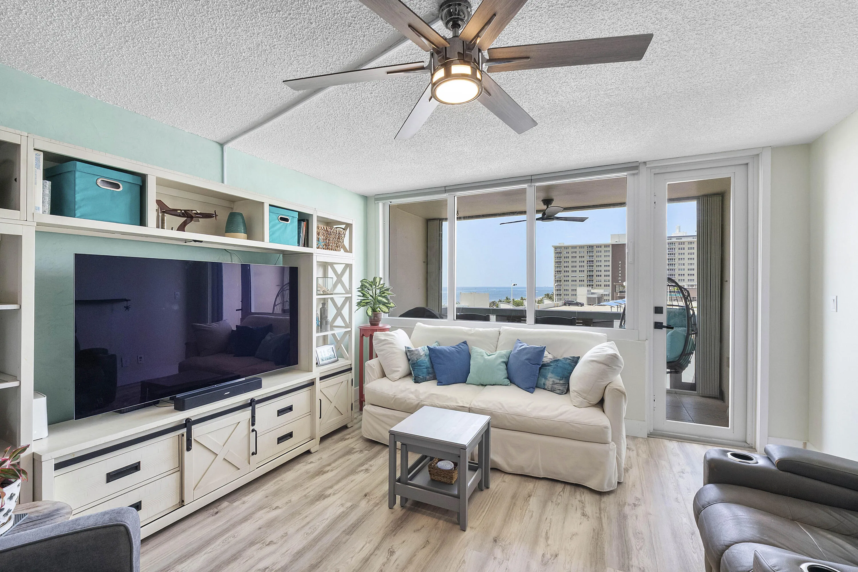 Lots of space in the living room for movies & popcorn