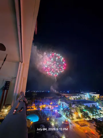 This is the view from your balcony, Watching the 4th of July fireworks or the drone shows they have at night is truly spectacular