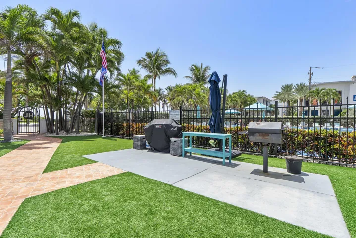 BBQ area for guests
