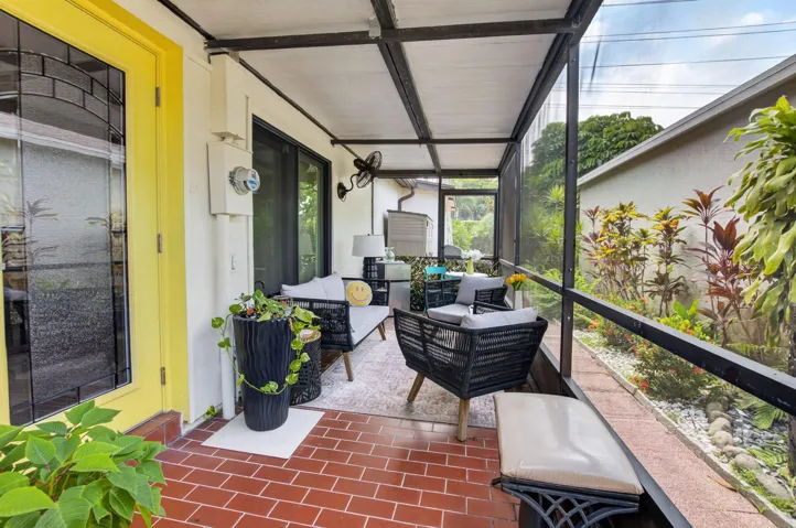 Screened porch