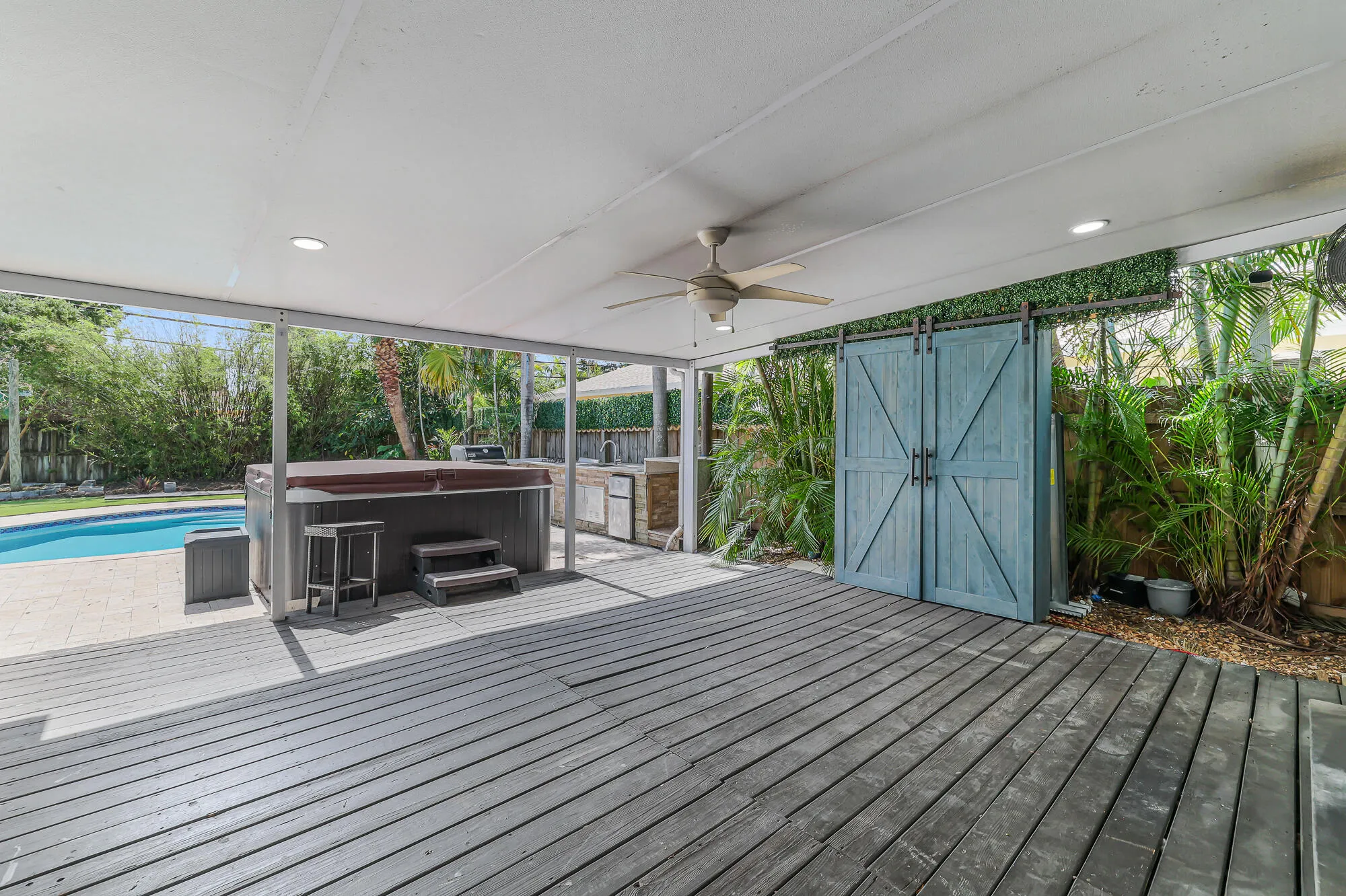 Covered patio