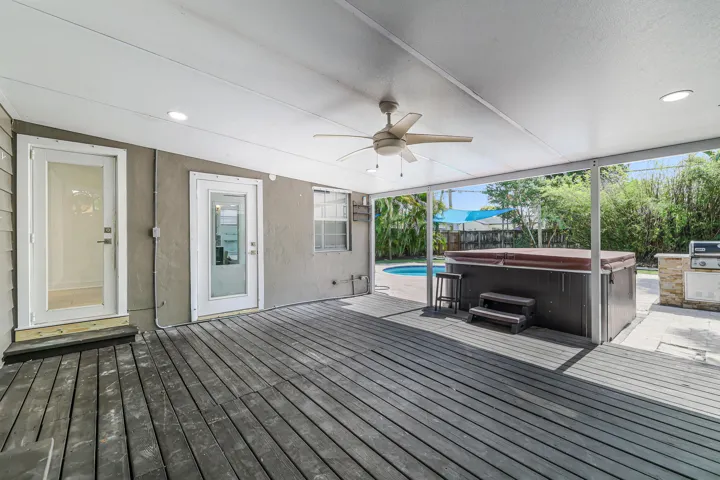 Covered patio