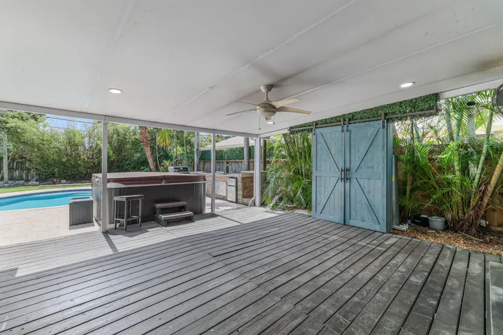 Covered patio