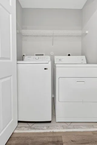 Washer and Dryer Upstairs