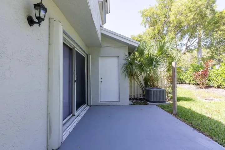Patio with Storage Closet