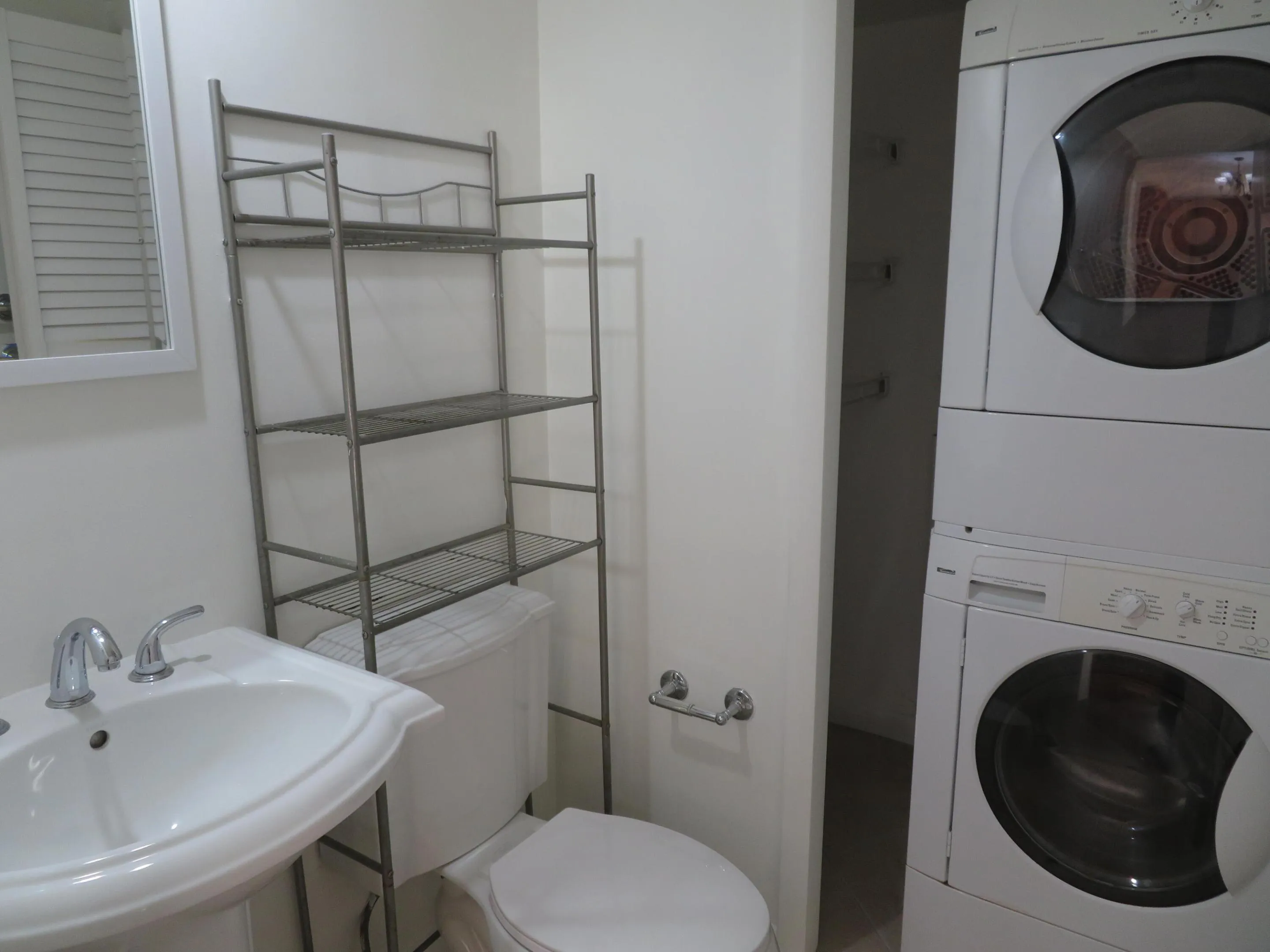 Half Bath with Washer/Dryer