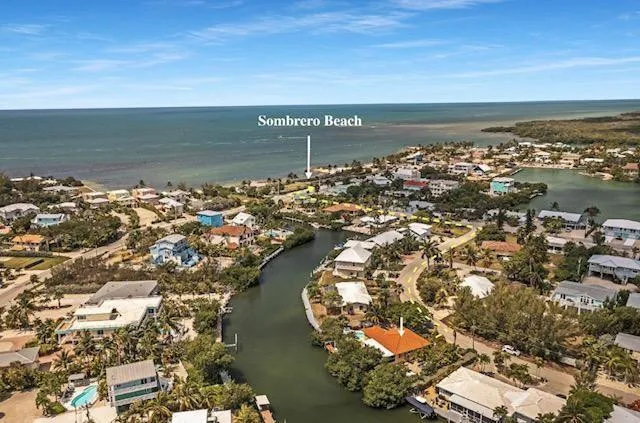 Home is located on a large waterfront lot near the beach yet tucked away off the main thorough fare so it's very quiet and private.