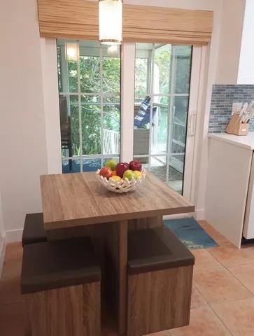 table and fruit