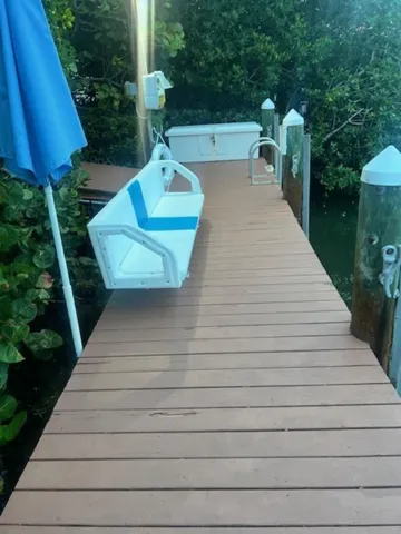 Private lot and pool area. Circular driveway and ample space for boat trailer
