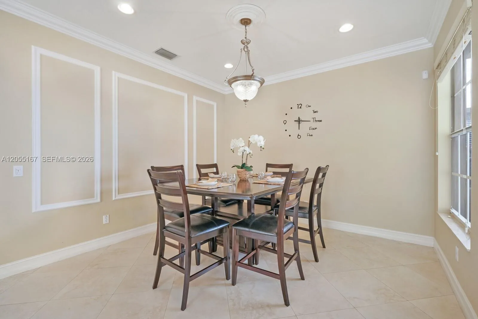 Spacious Dining Room with Elegant Molding