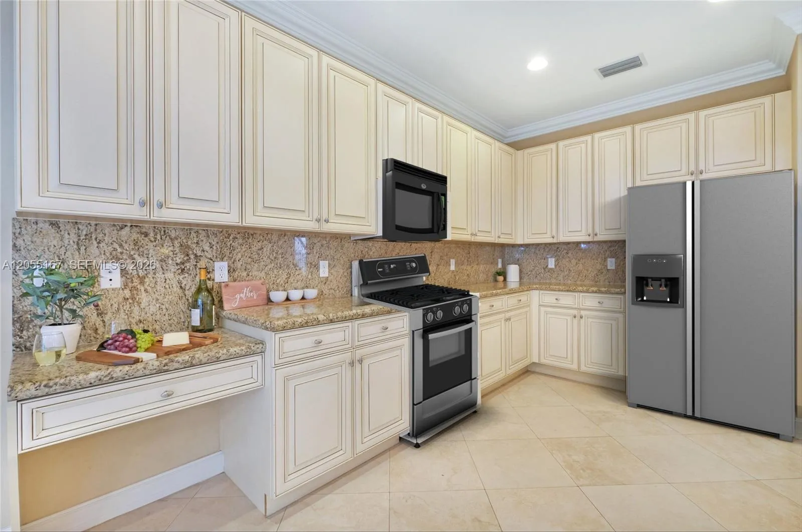 All New Stainless Steel Appliances in Kitchen-Virtual Rendition