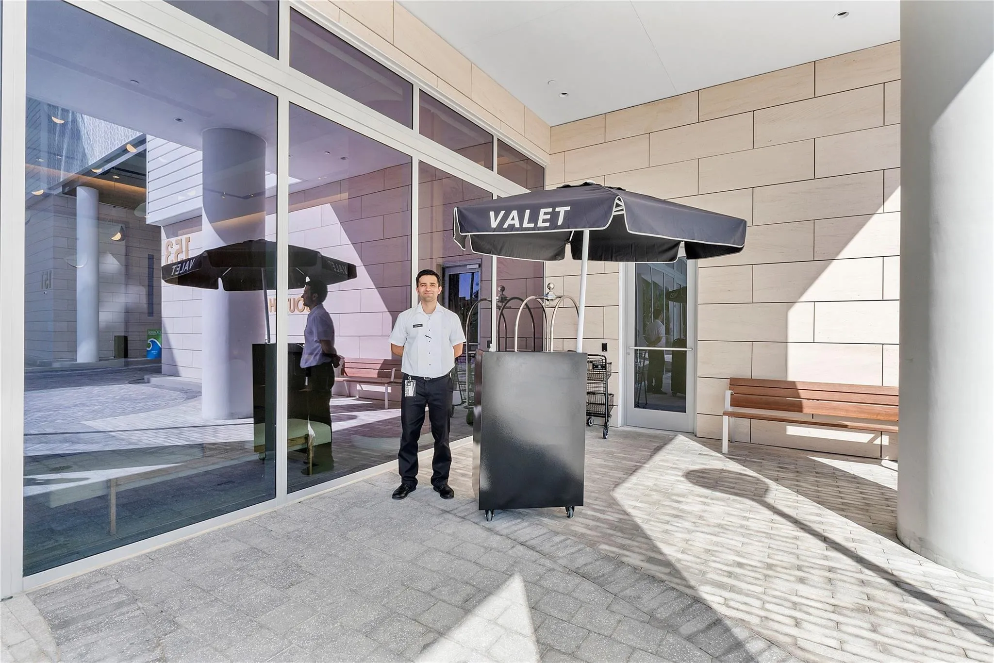 Friendly complimentary valet service