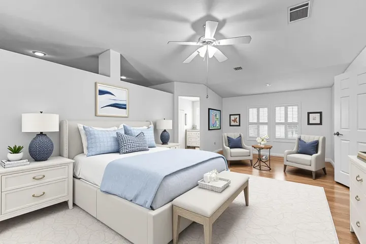Staged: Primary Bedroom