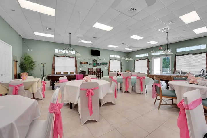 Pool Tables, card tables and special occasion area