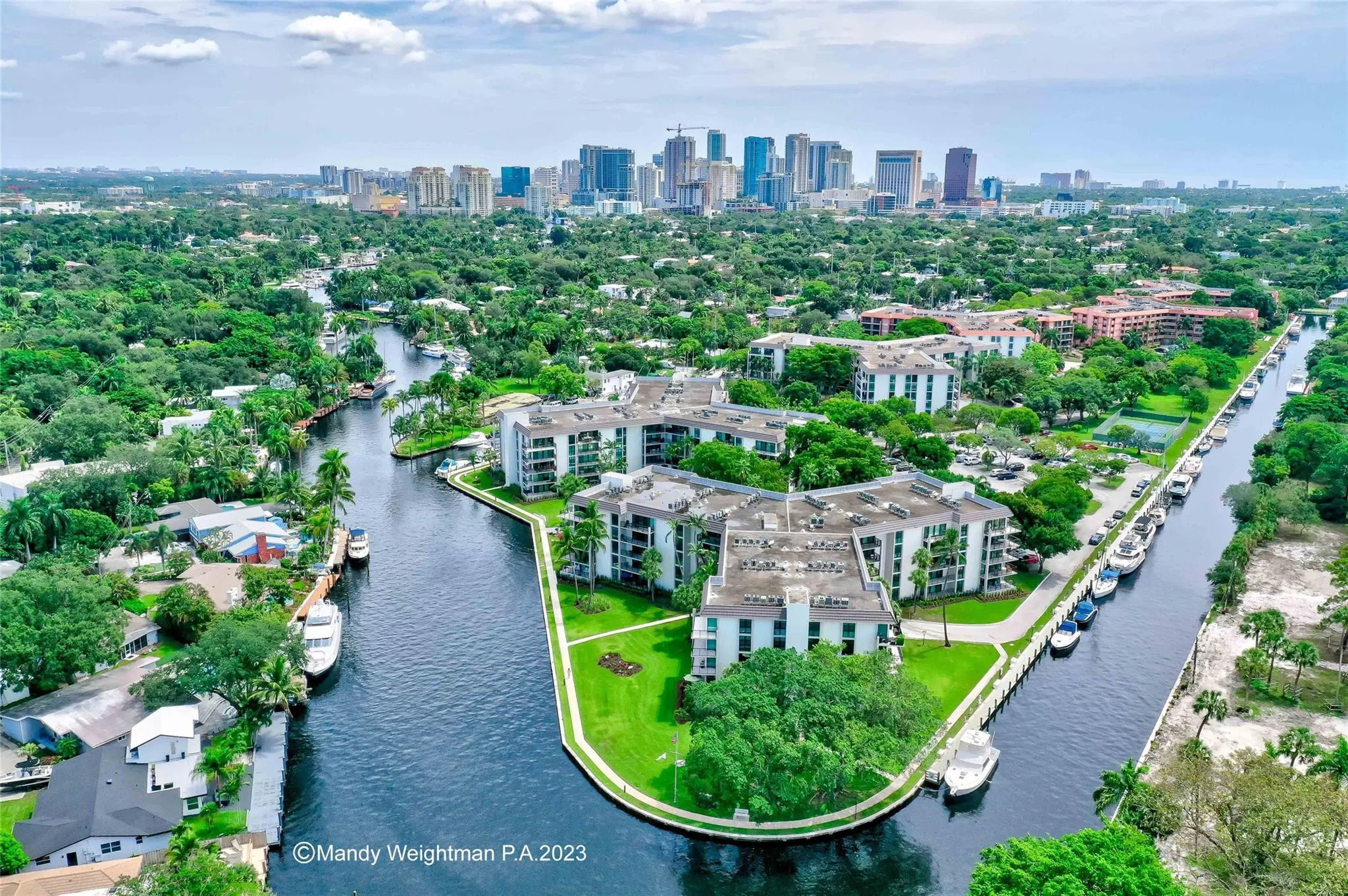 River Reach Island looking East toward Downtown