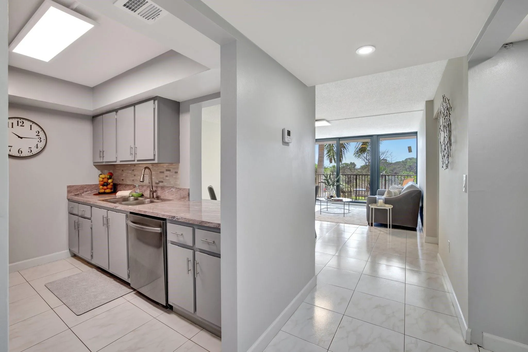 Kitchen to Living Area