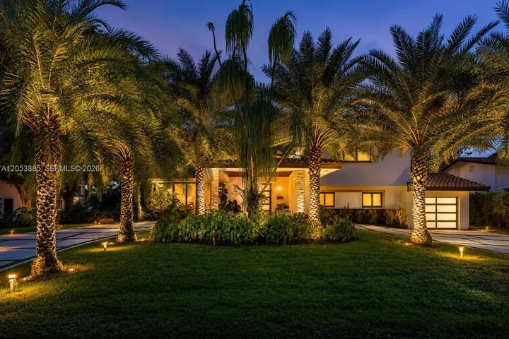 Amazing mature landscape with lighting