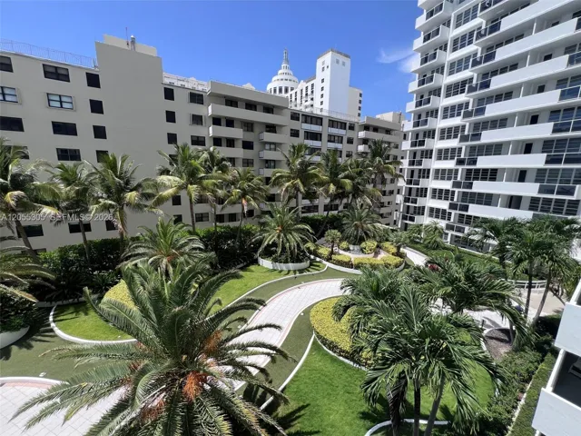 Serene view from 634 to Designer Garden and Iconic Loews Hotel rotunda