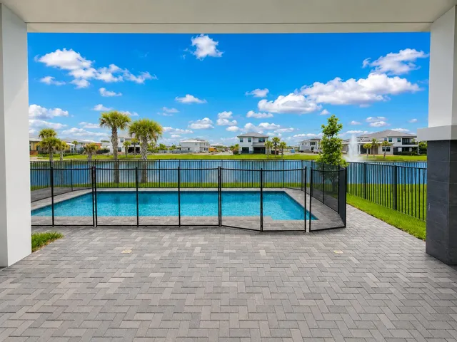 Beautiful Pool with Safety Fence & Gorgeous Lake Views